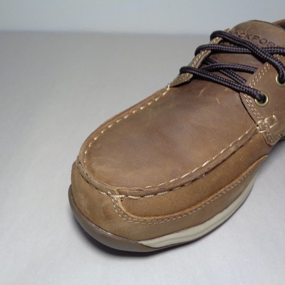 Rockport Size 11 M SAILING CLUB Leather New Men's Steel Toe Boat Work Shoes - Picture 7 of 14
